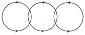 Из 3 кругов сделать 2. Три пересекающихся круга. Три Соединенных круга. Три пересекающиеся окружности. Три круга в ряд.